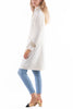 Raglan Coat from Summer Wool in pearl-white