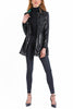 Long Blazer from shiny black sequins