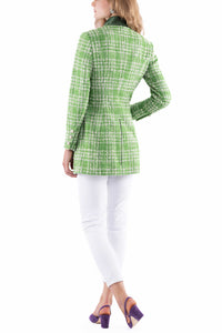 Long blazer from apple green Summer-Tweed