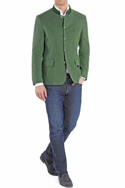 Bavarian Blazer from Stretch-Linen in green