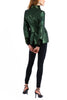 Jacket from matted green sequins