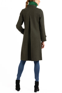 Bavarian Loden Coat from sage-green Merino-Loden