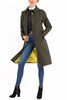 Bavarian Loden Coat from sage-green Merino-Loden