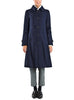 Bavarian loden coat in midnight blue