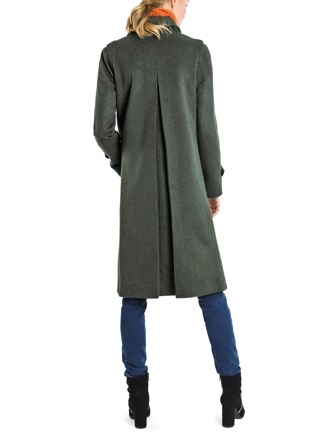 Bavarian Loden coat from sage-green loden