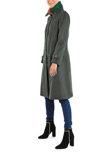 Bavarian Loden coat from sage-green loden