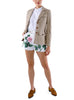 Safariblazer aus Leinenjersey in beige