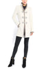 Long blazer from cream coloured wool-jersey