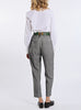 Pleated blouse from white cotton