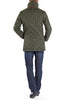 Quilted loden jacket in sage-green