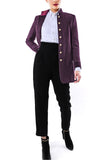 Long blazer from grape coloured authentic Austrian broadcloth