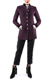 Long blazer from grape coloured authentic Austrian broadcloth