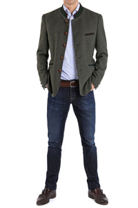 Jacket from Tyrolean loden in sage green