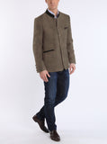 Jacket from Austrian stretch-linen in khaki