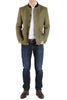 Blazer from antique-linen in khaki