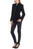 Blazer mit kleinem Schößchen aus österreichischem Walk in schwarz