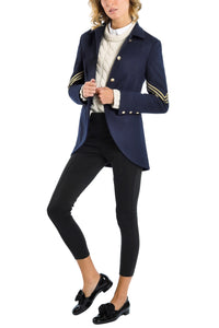 Blazer from Italian cashmere-jersey in navy