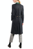 Double-breasted coat from Austrian loden in anthracite