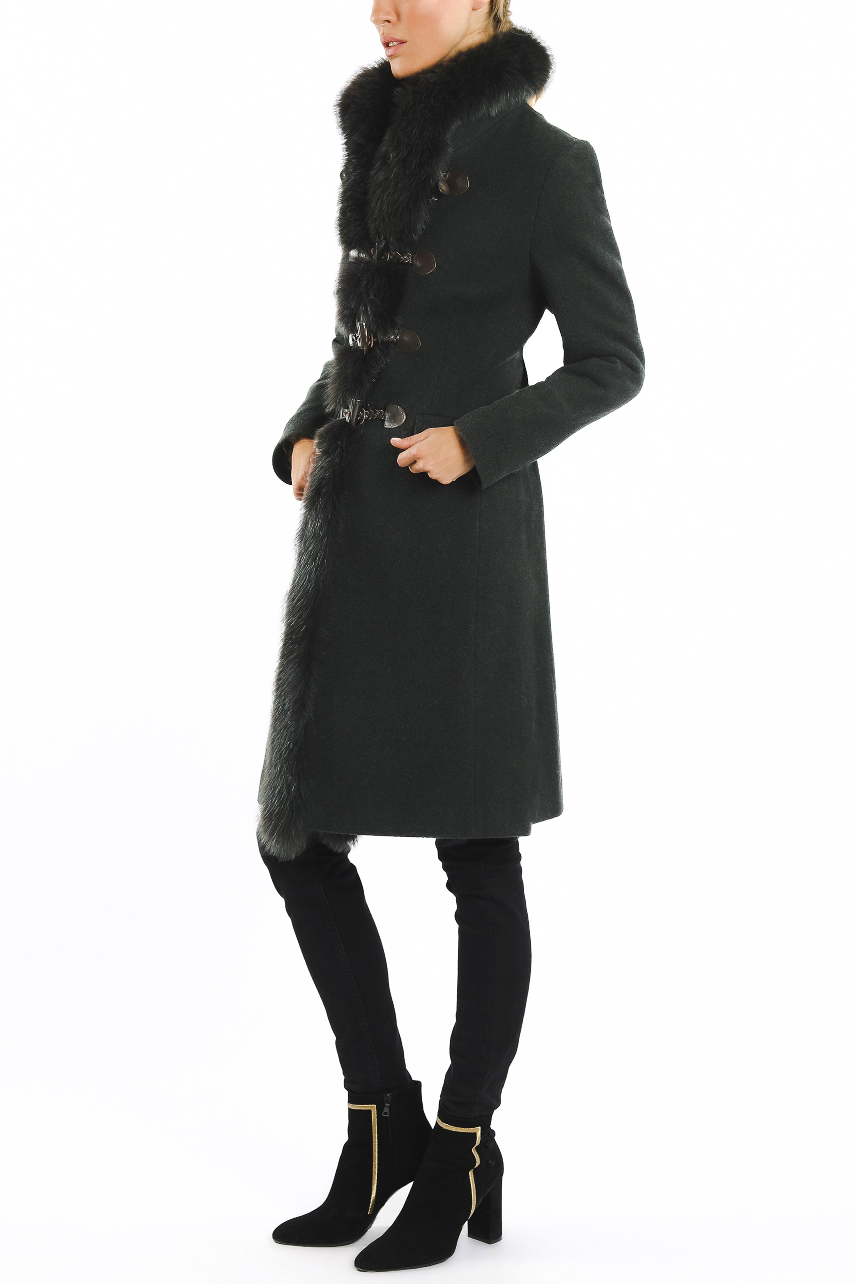 Coat from authentic Tyrolean loden in dark green – VON DÖRNBERG