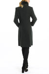 Coat from authentic Tyrolean loden in dark green