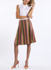 Sleeveless blouse from two-ply cotton in white